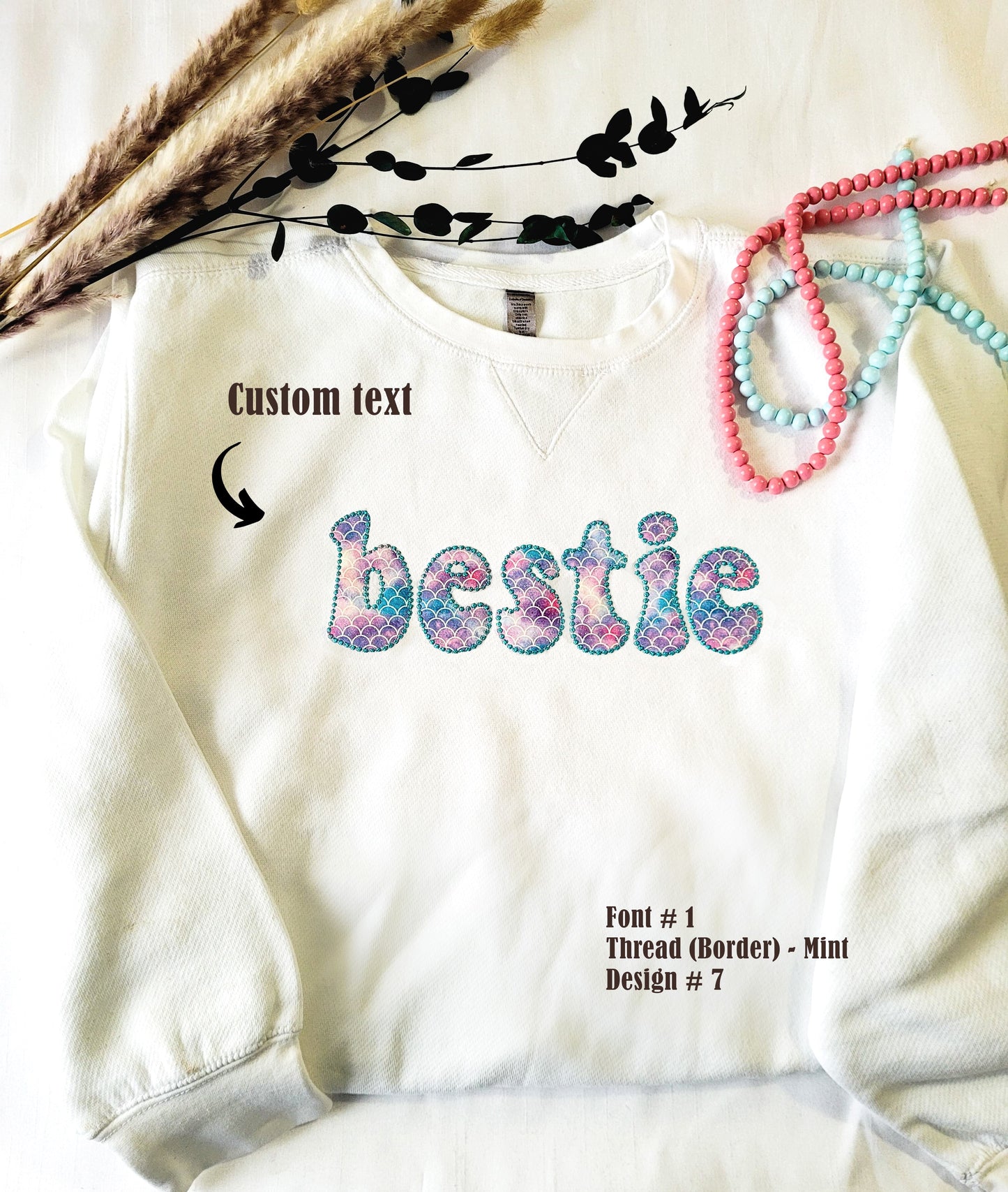 Bestie Sweatshirt - Pearl collection