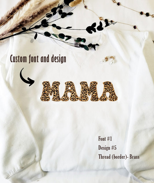 Custom Mama Sweatshirt - Pearl collection