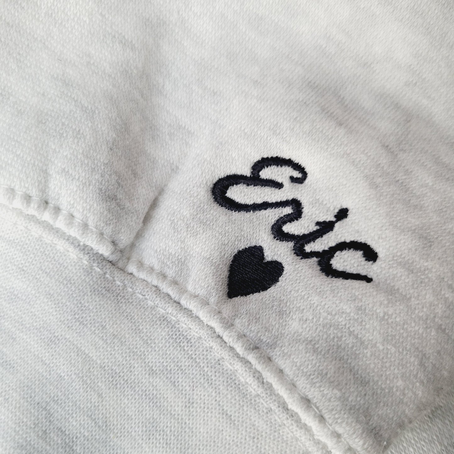 Embroidered Mama Sweatshirt with Custom Name on Sleeve