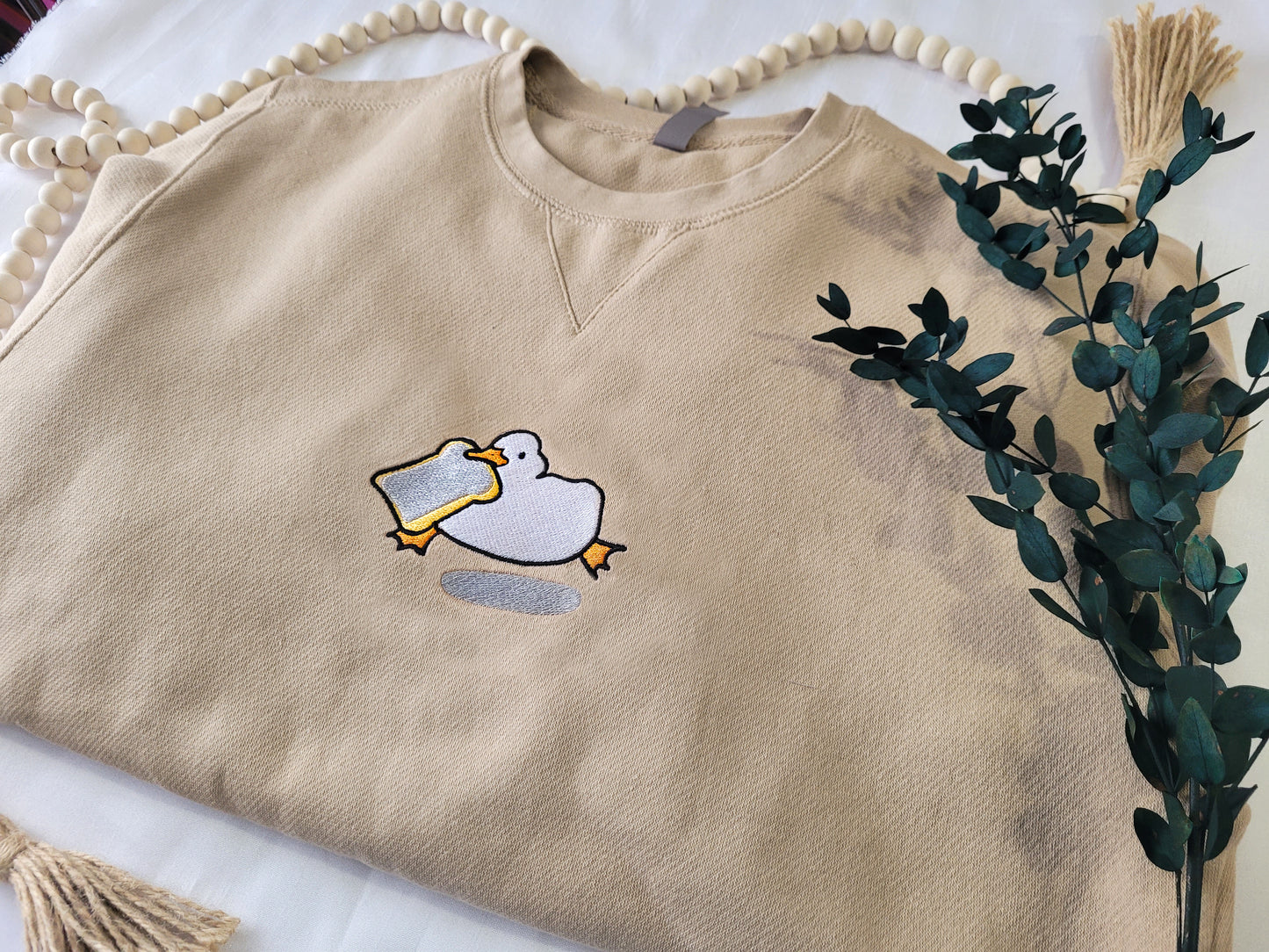 Duck & Crumbs Embroidered Crewneck