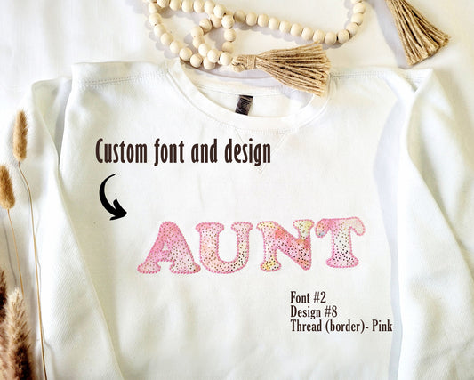 Aunt Sweatshirt - Pearl collection