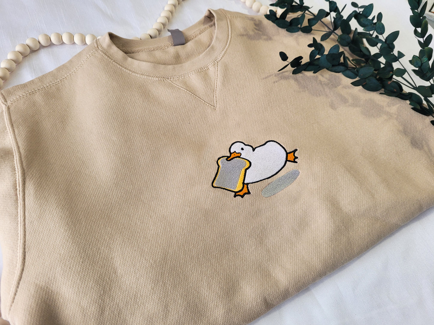 Duck & Crumbs Embroidered Crewneck