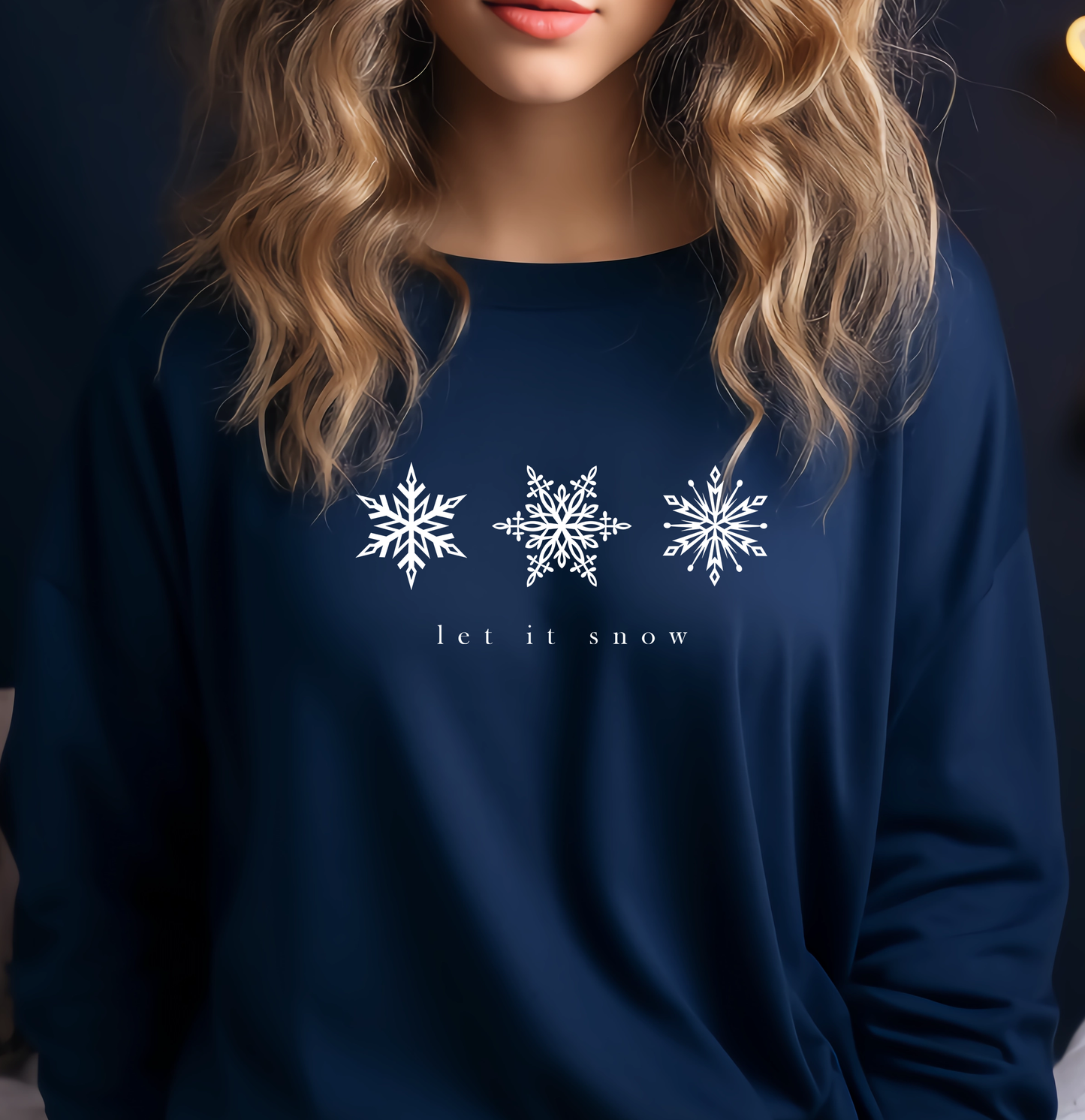 Let it snow Embroidered Sweatshirt