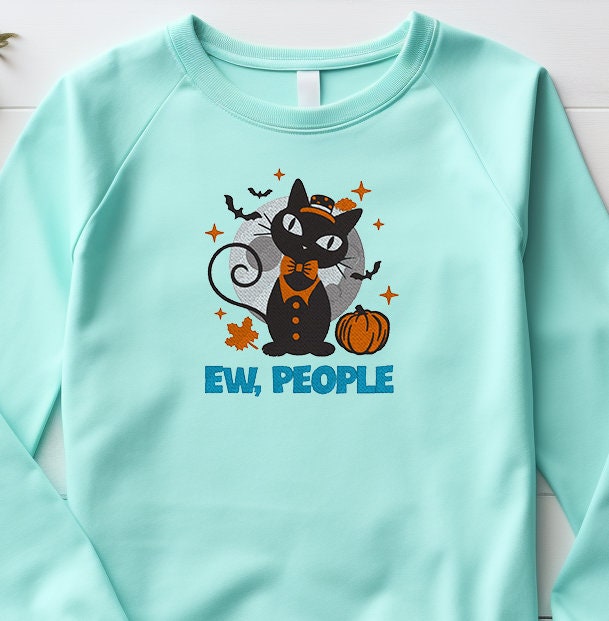 Halloween Ew People Cat sweatshirt