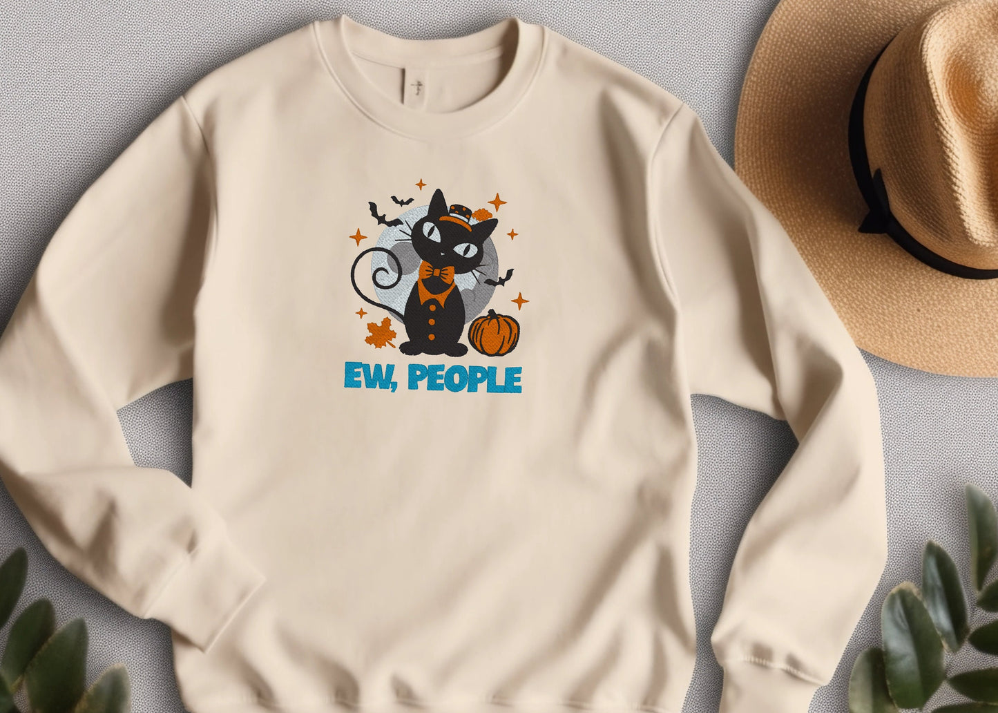 Halloween Ew People Cat sweatshirt