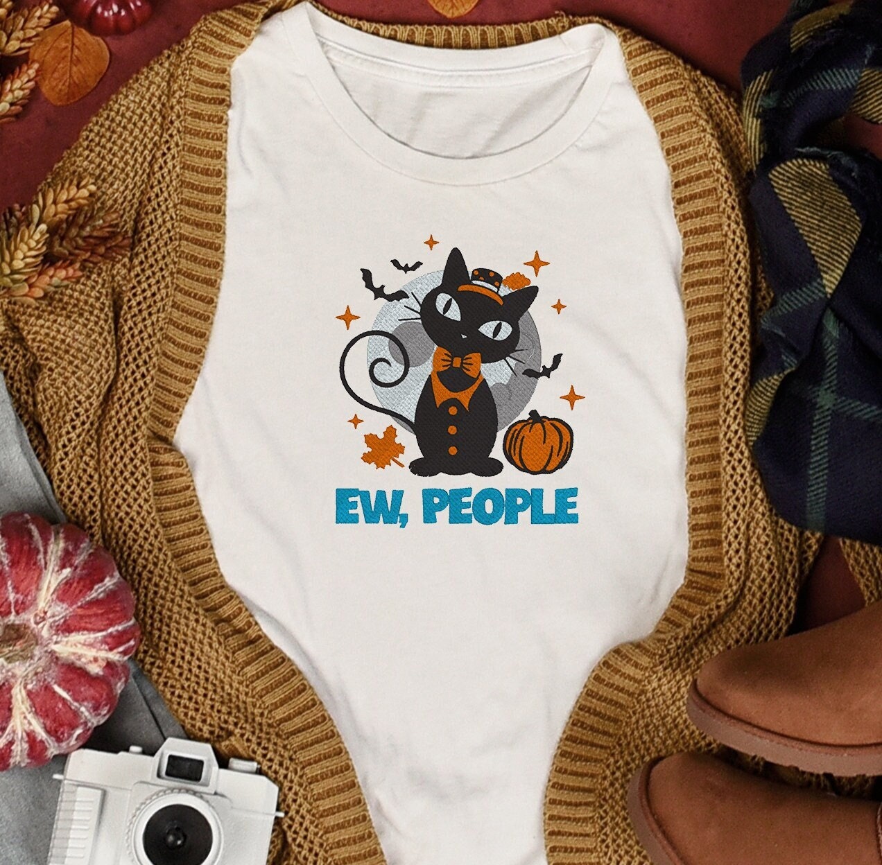 Halloween Ew People Cat sweatshirt