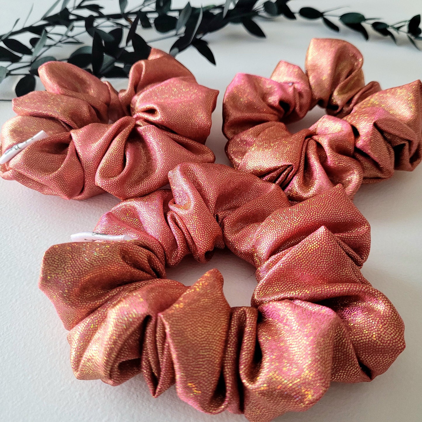 Pink Mermaid-Inspired Scrunchie