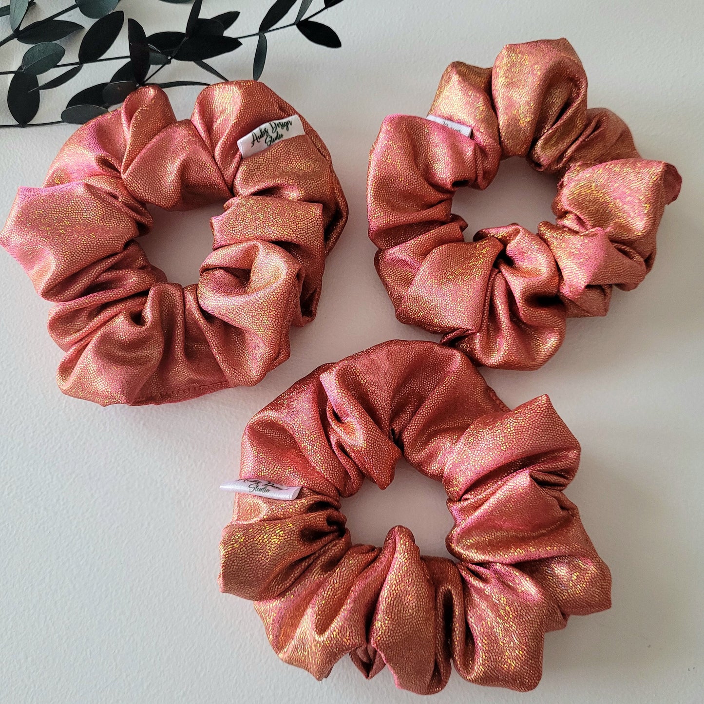 Pink Mermaid-Inspired Scrunchie