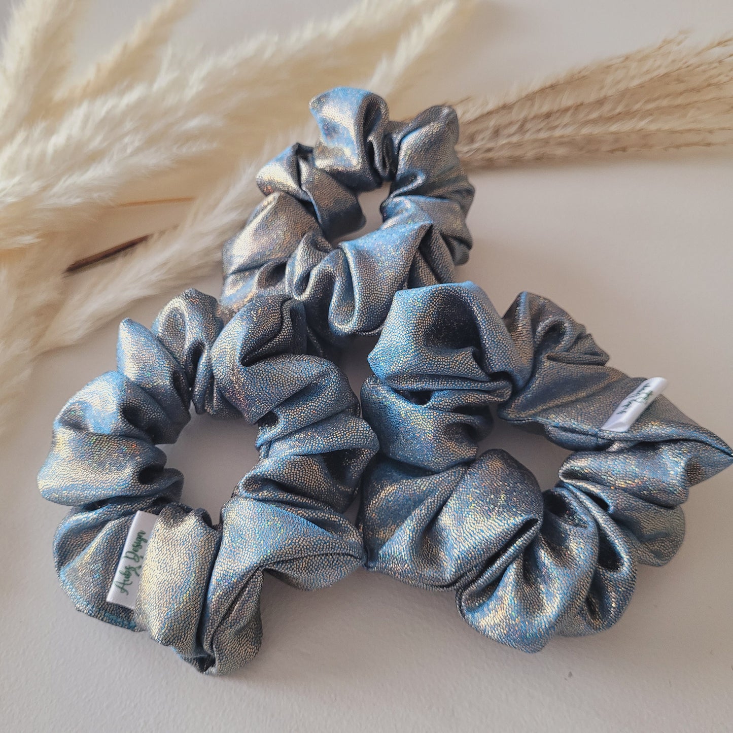 Blue Mermaid-Inspired Scrunchie