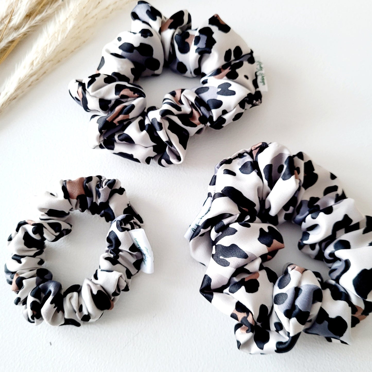 Leopard Satin Hair Scrunchie