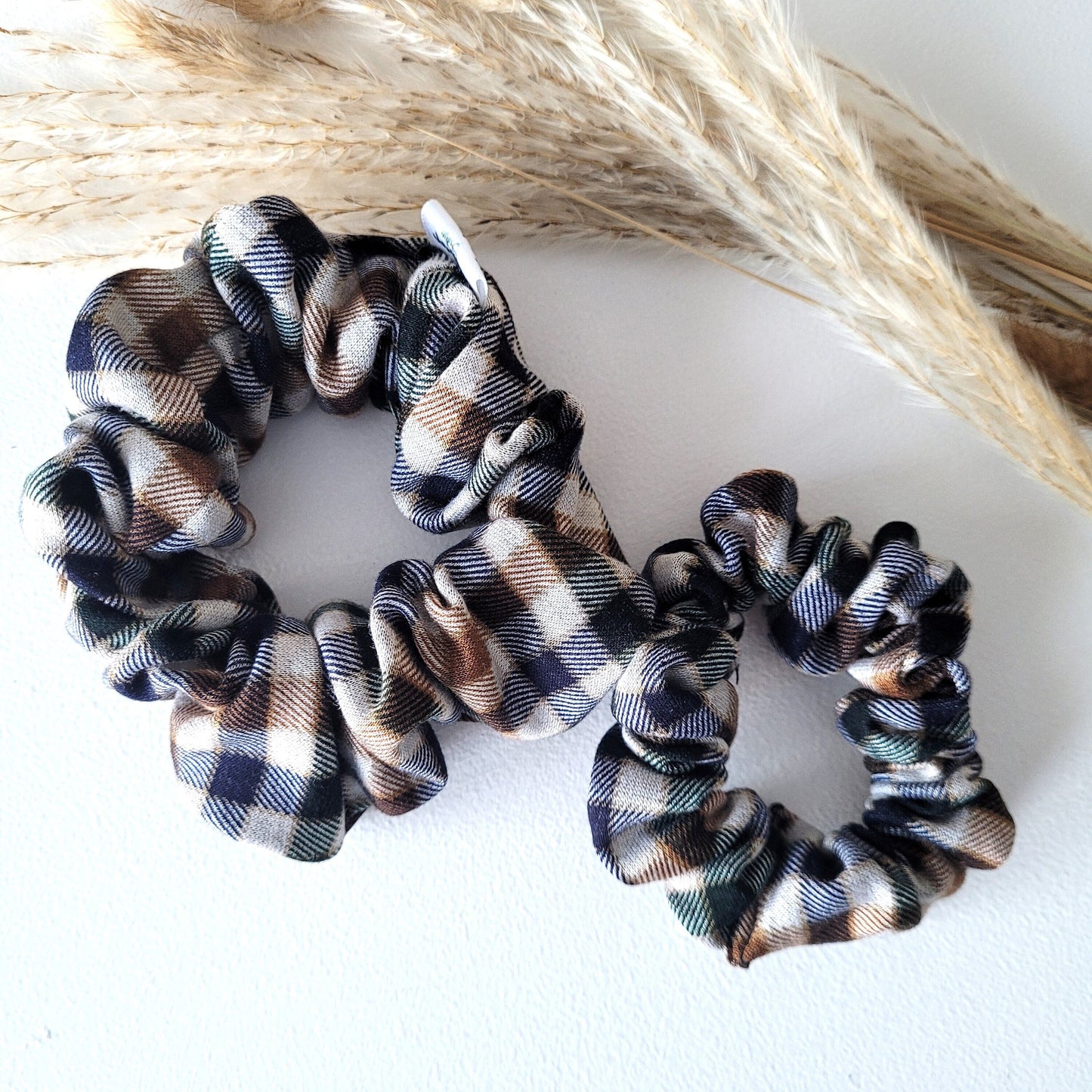 Classic Plaid Hair Scrunchies