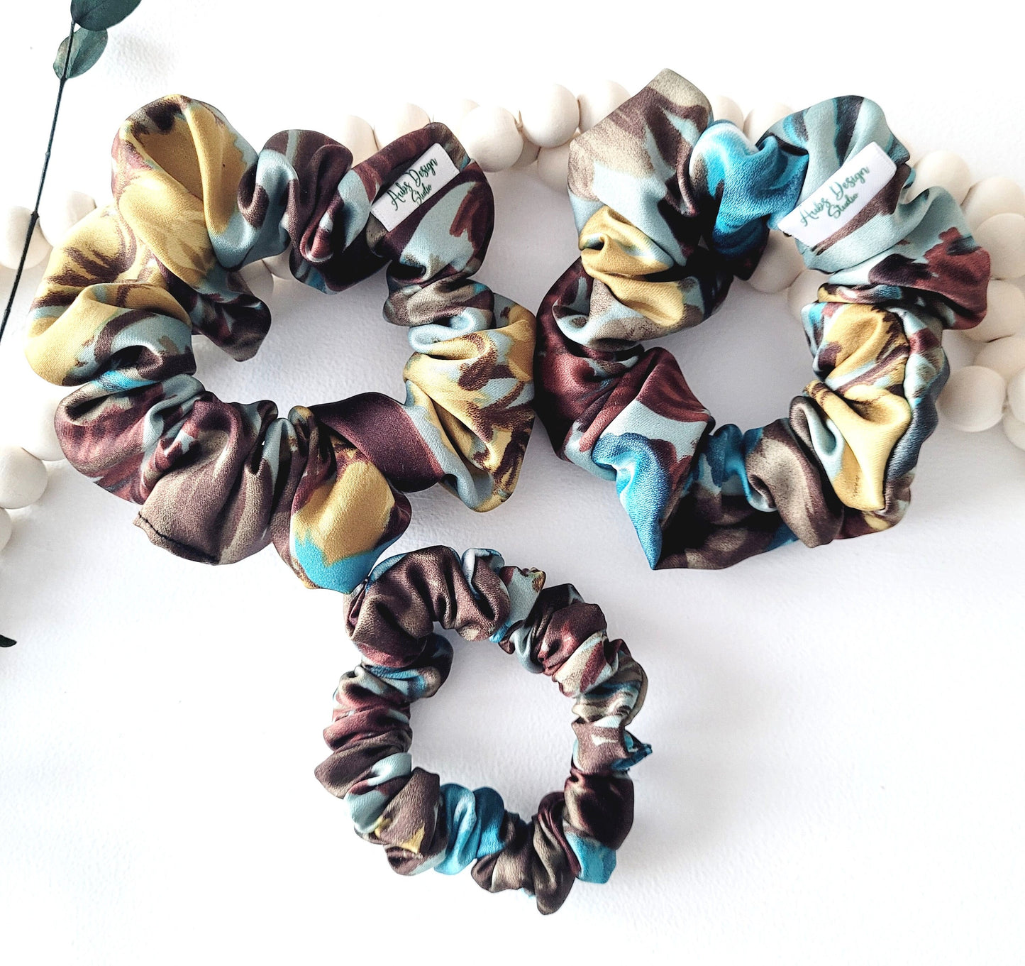 Regency-inspired Satin Hair Scrunchie