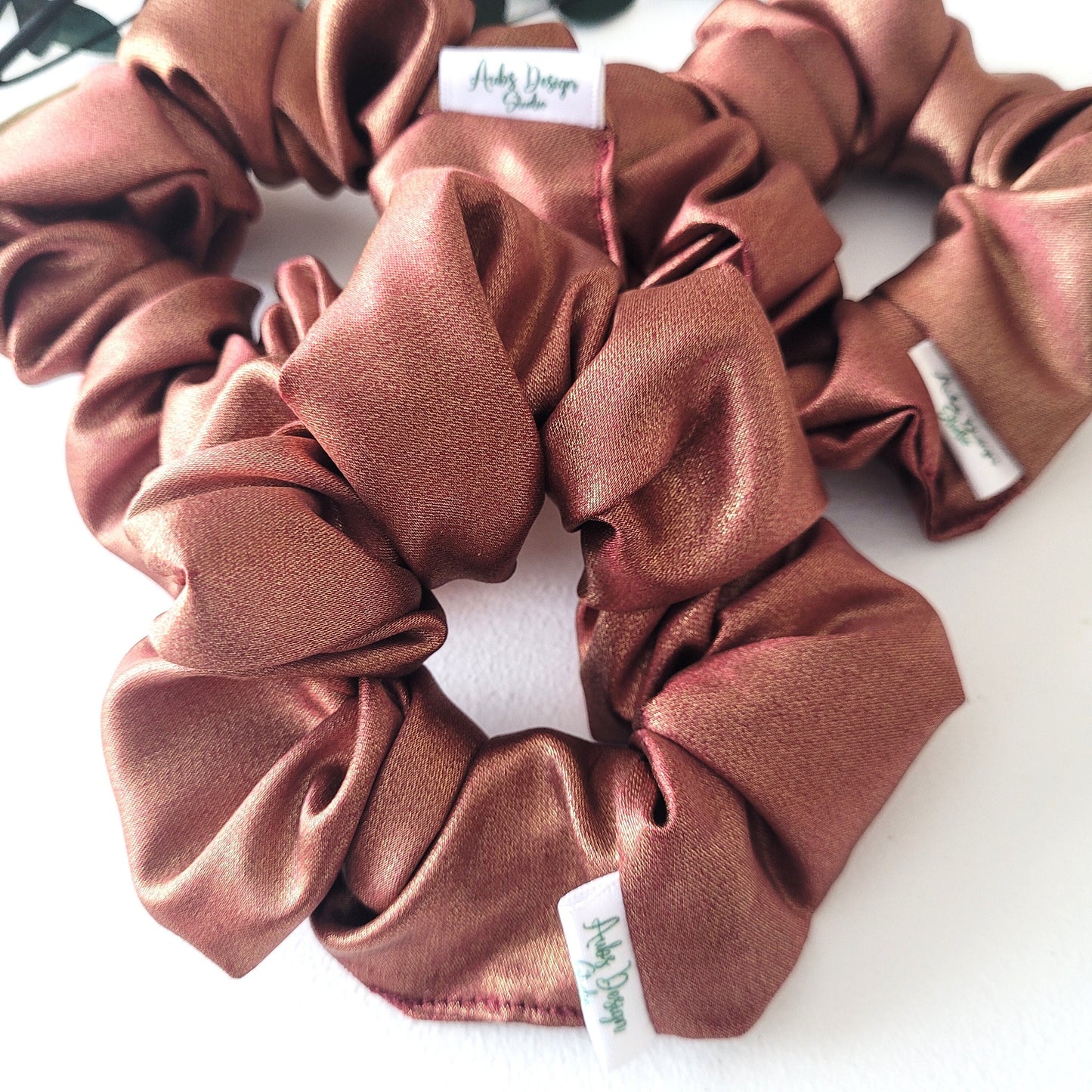 Golden Red Hair Scrunchies