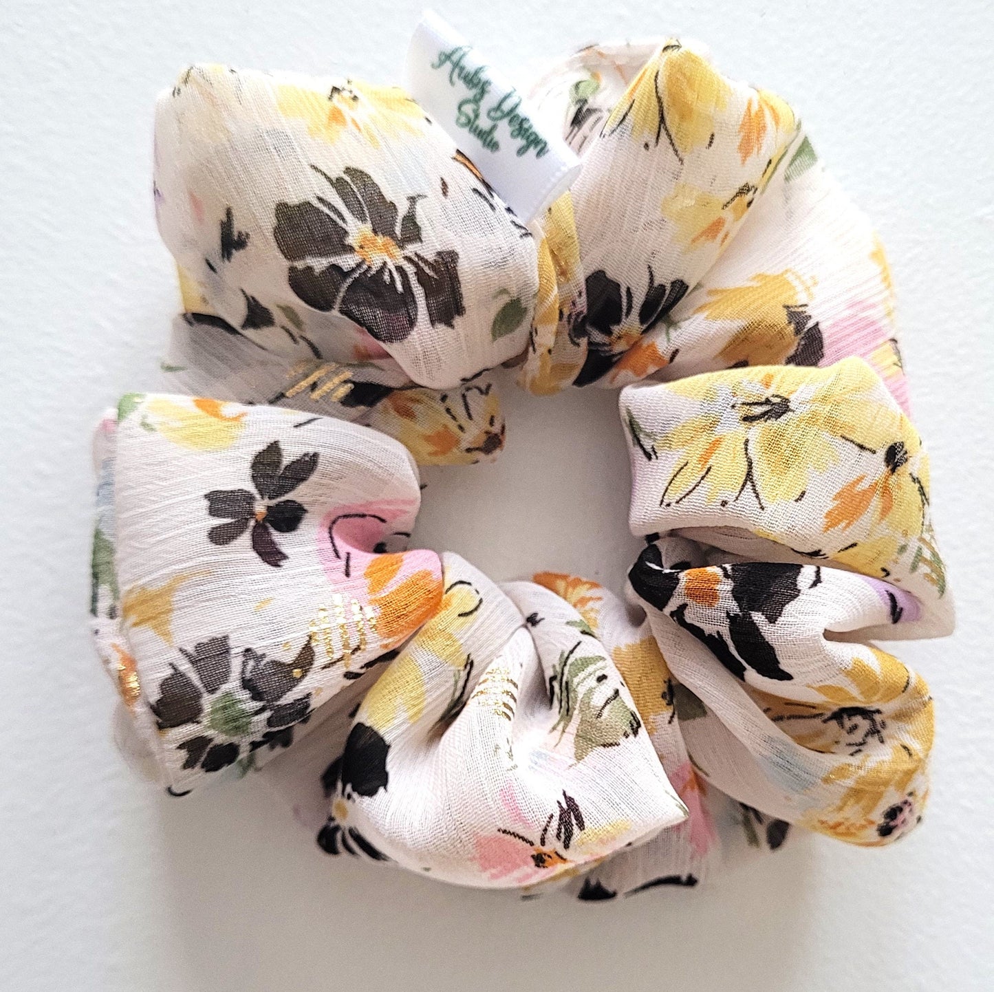 Floral 1800s Hair Scrunchie