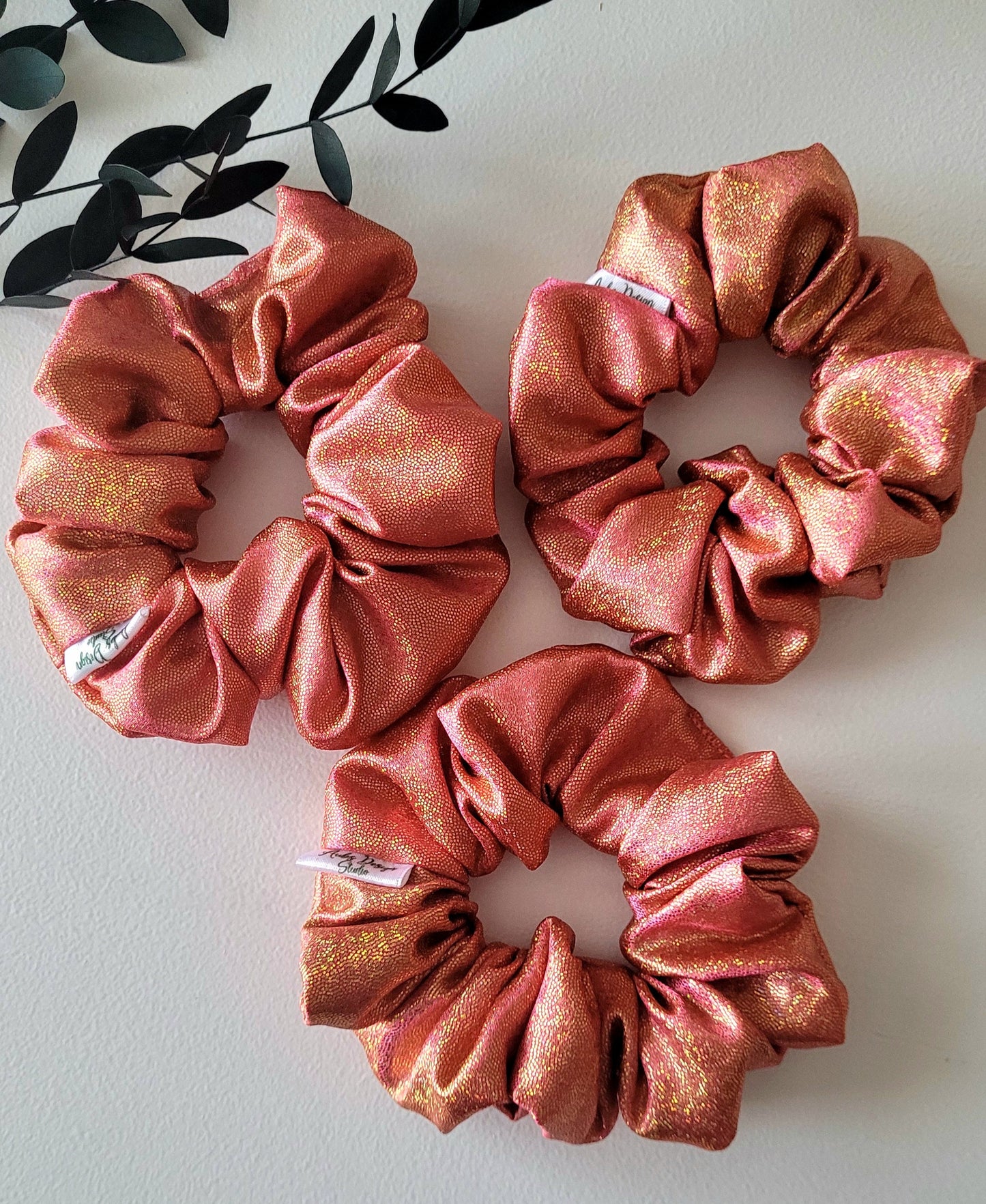 Pink Mermaid-Inspired Scrunchie