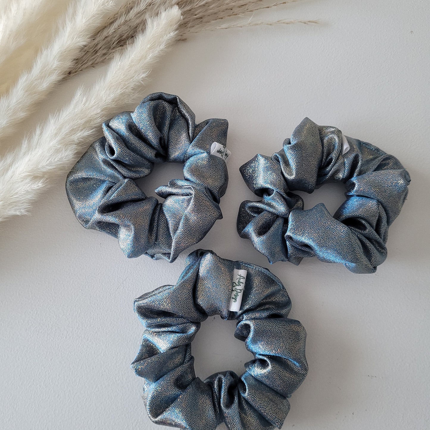 Blue Mermaid-Inspired Scrunchie