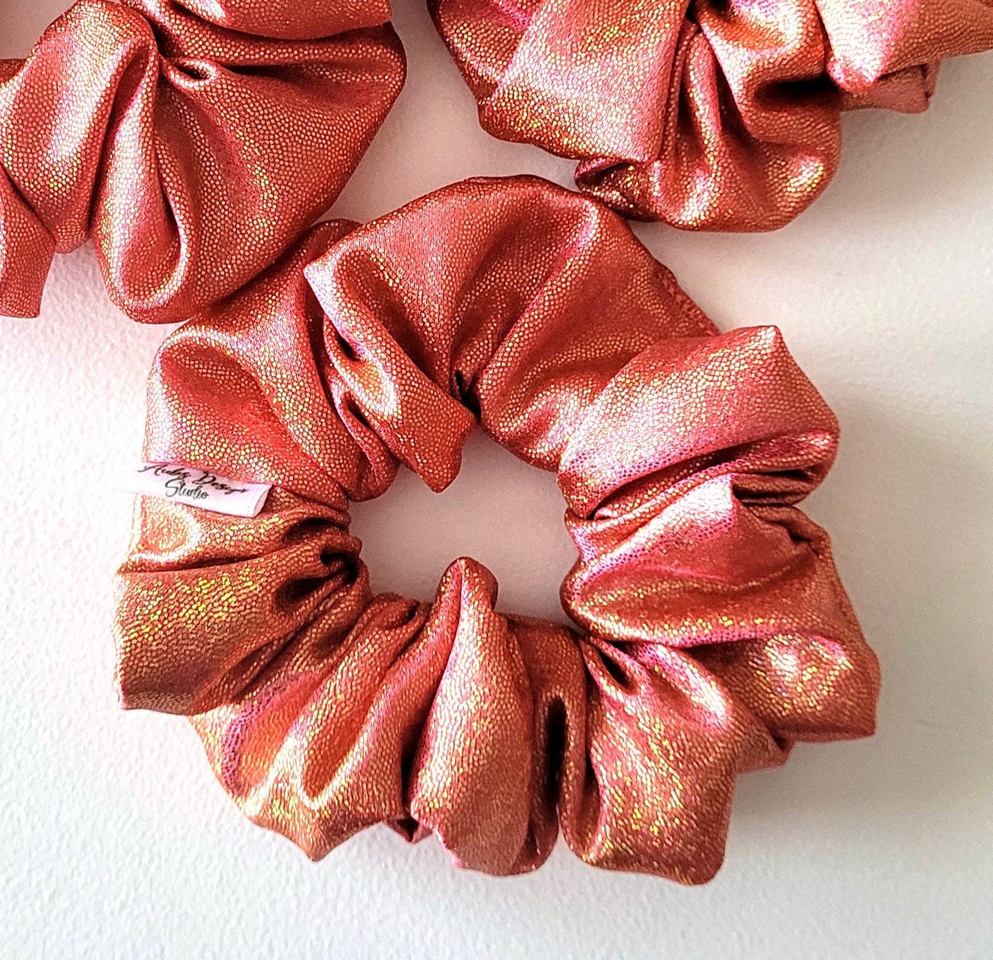 Pink Mermaid-Inspired Scrunchie