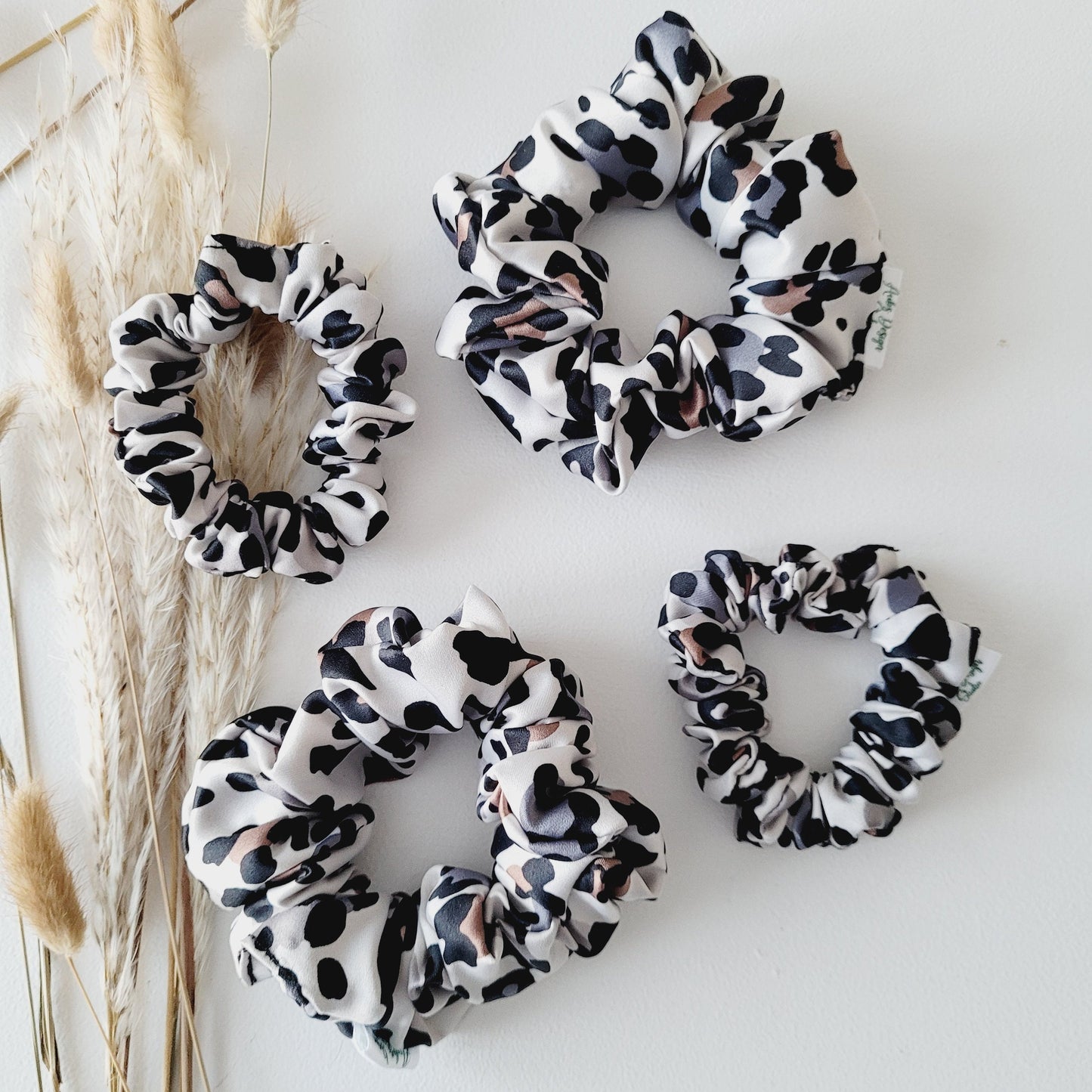 Leopard Satin Hair Scrunchie