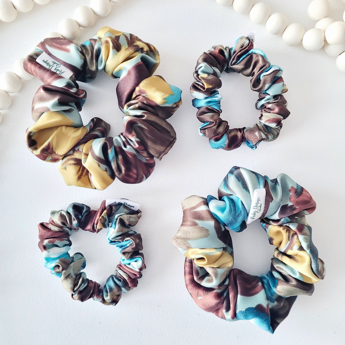 Regency-inspired Satin Hair Scrunchie