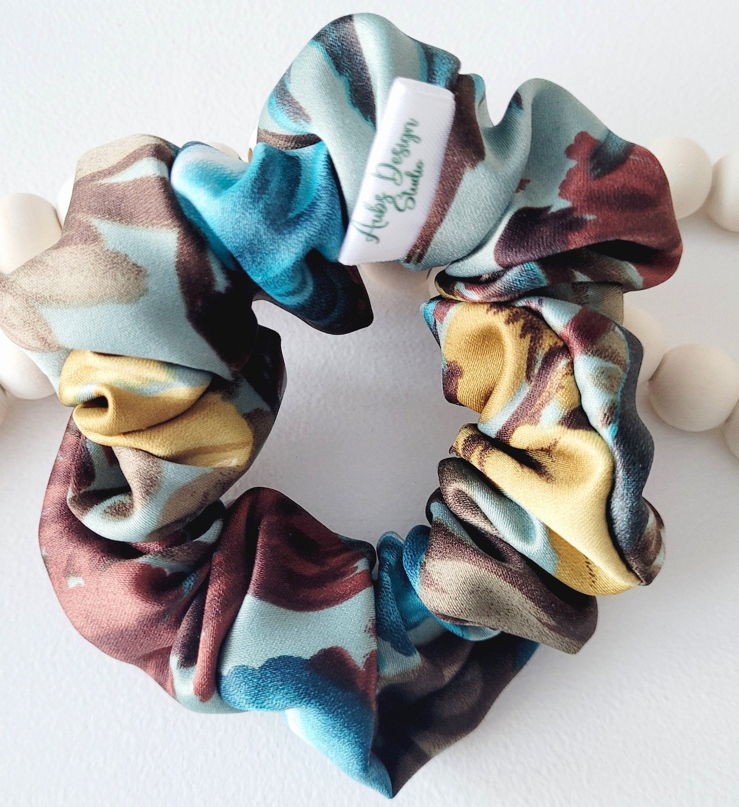 Regency-inspired Satin Hair Scrunchie